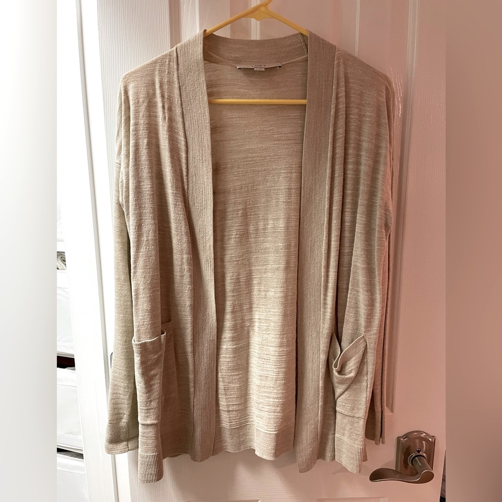 Loft beige cardigan